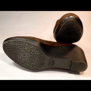 Clarks wedge heal shoes